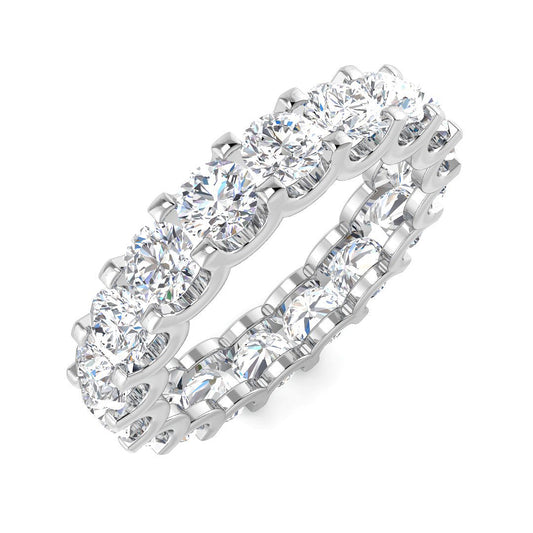 Lab & Natural Round Diamond Full Eternity Ring | 4.50 CT | UK Hallmarked
