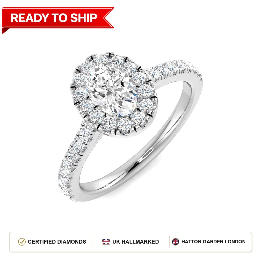 Lab grown diamond earring