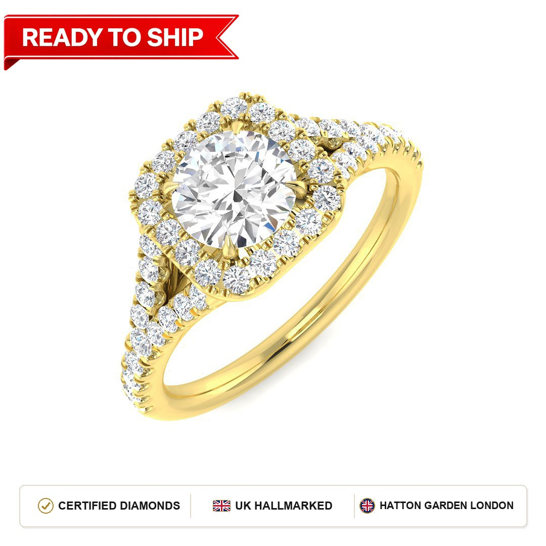Lab grown diamond earring