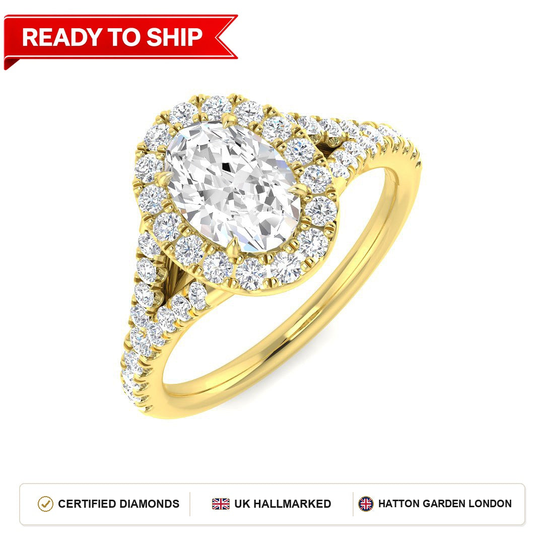 Lab grown diamond earring