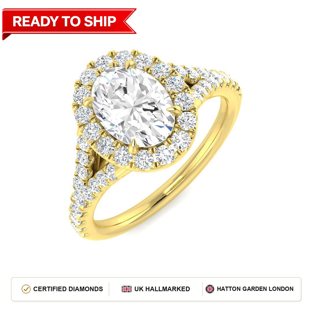 Lab grown diamond earring