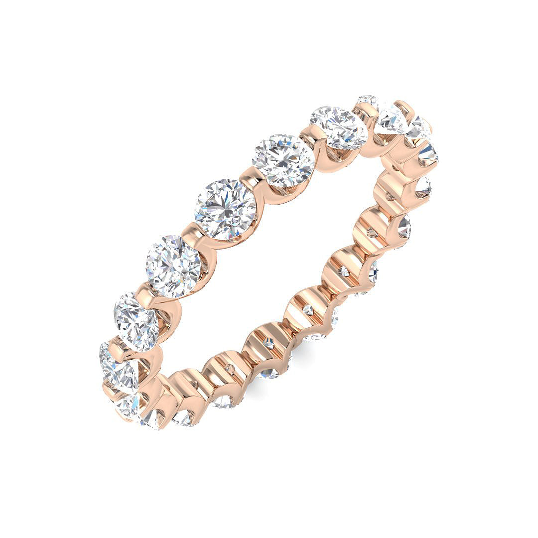 Diamond Totnek Full Eternity Ring | 2ct | Hallmarked Gold & Platinum