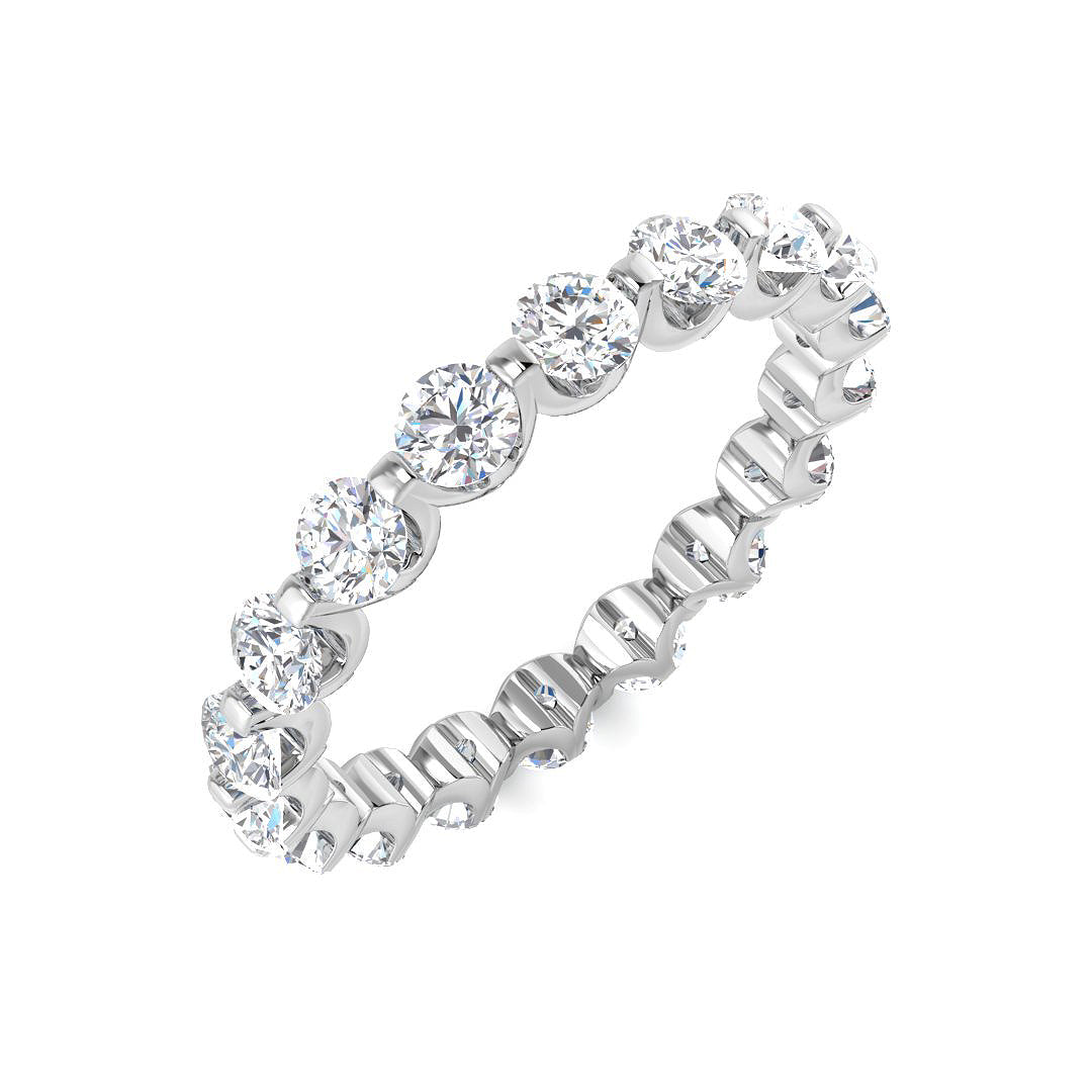 Diamond Totnek Full Eternity Ring | 2ct | Hallmarked Gold & Platinum