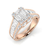 Diamond khrewkbury Baguette & Brilliant Ring | 2.5ct - 3ct