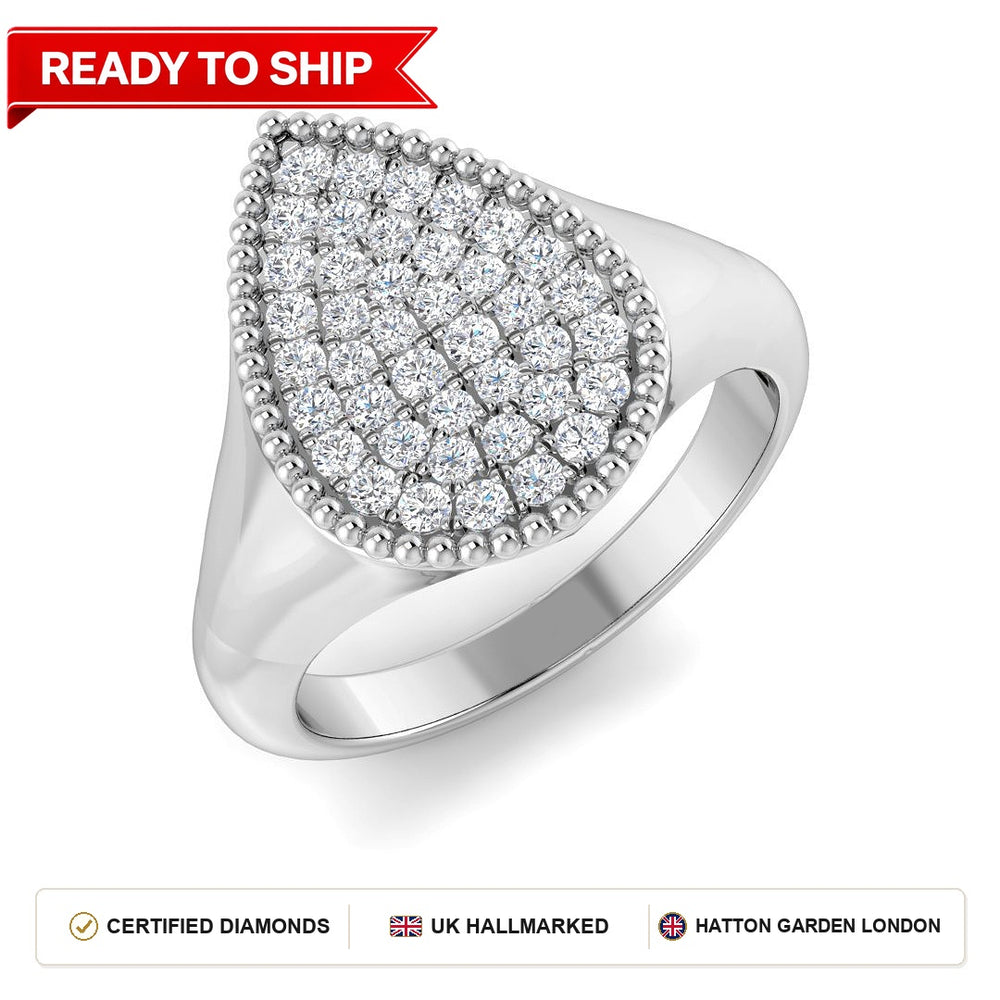 Lab grown diamond earring