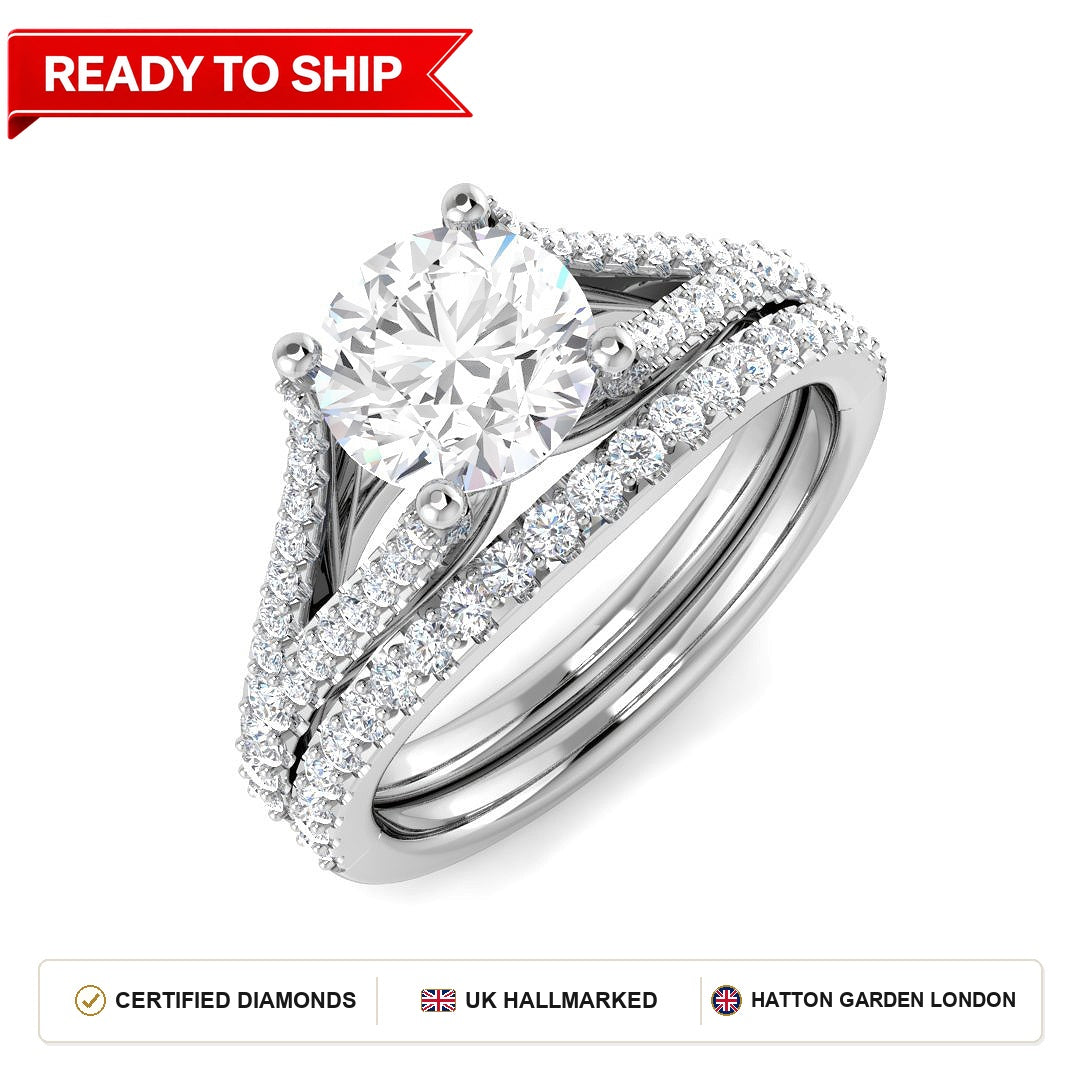 Lab grown diamond earring