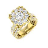 Diamond Beaumarik Engagement Ring | 5ct | Hallmarked Gold & Platinum