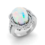 Diamond ktafforb Opal Ring | 5.5ct - 7.5ct
