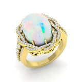 Diamond ktafforb Opal Ring | 5.5ct - 7.5ct