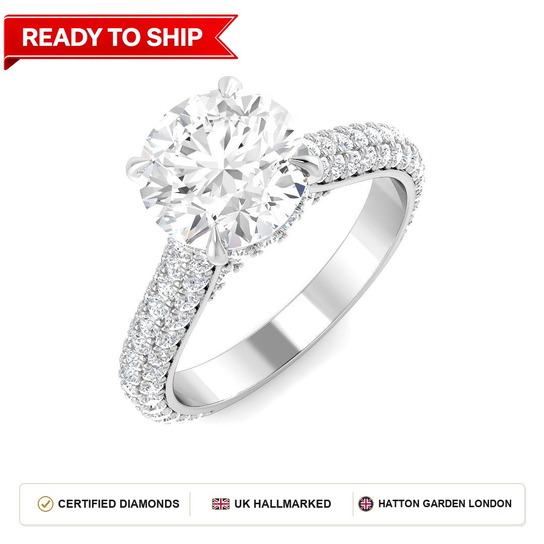 Lab grown diamond earring