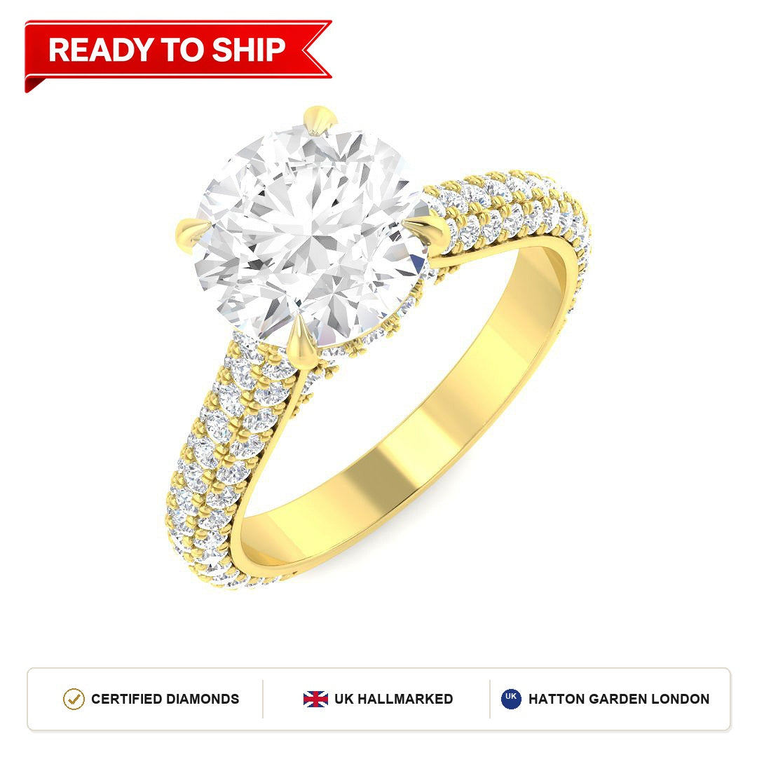 Lab grown diamond earring
