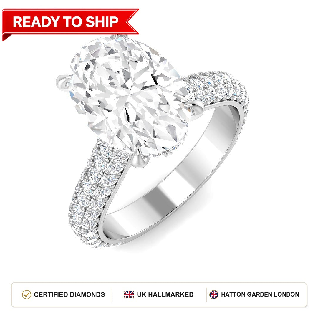Lab grown diamond earring