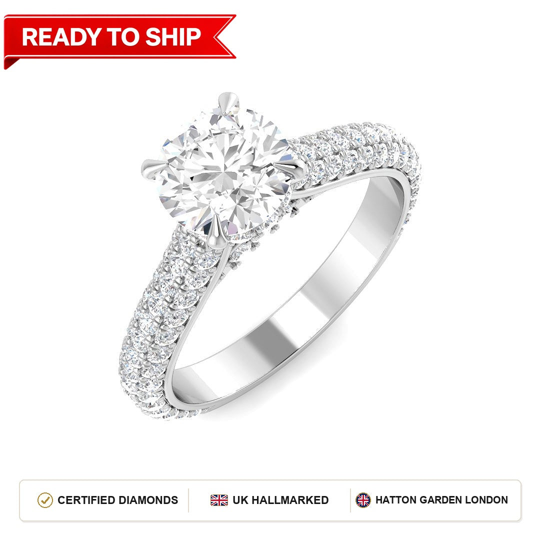 Lab grown diamond earring