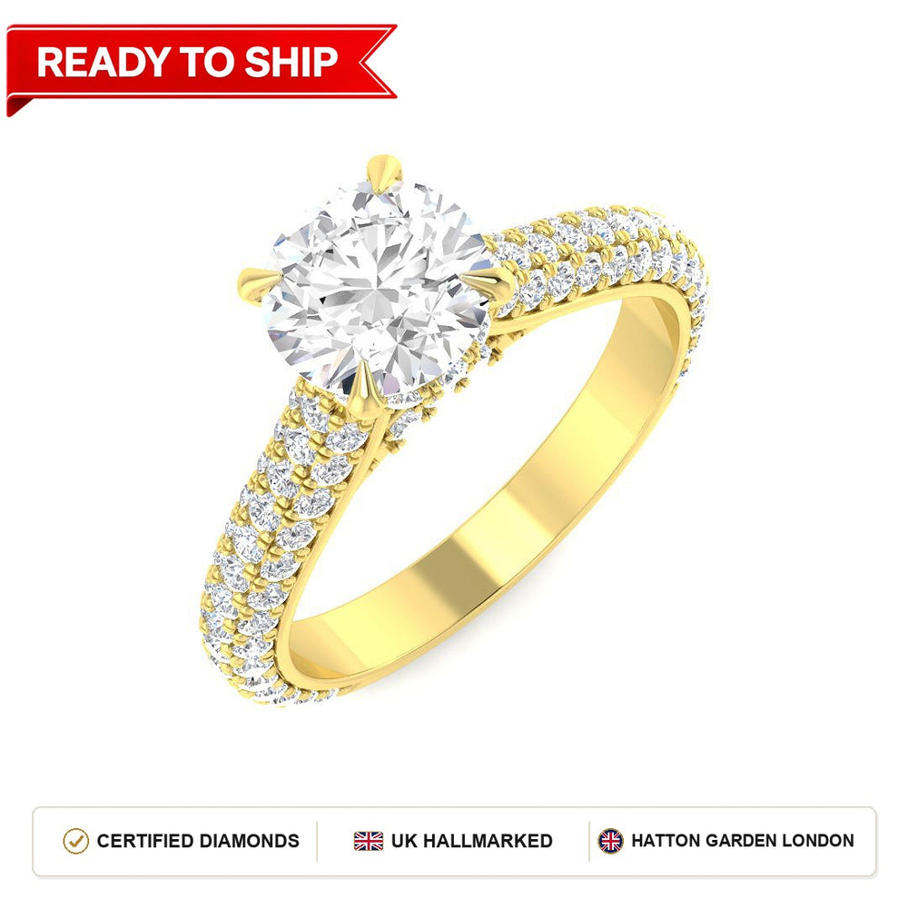 Lab grown diamond earring