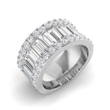 2.50Ct Lab and Natural Diamond Baguette & Brilliant Ring