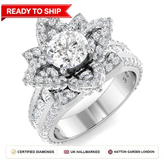Lab grown diamond earring