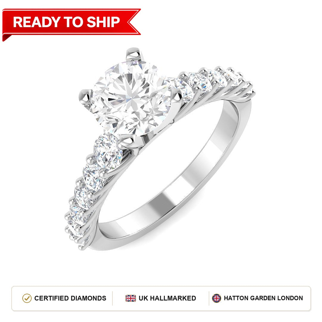 Lab grown diamond earring