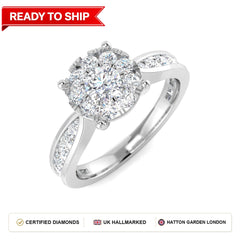 Lab grown diamond earring