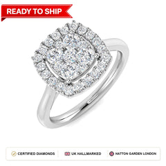 Lab grown diamond earring