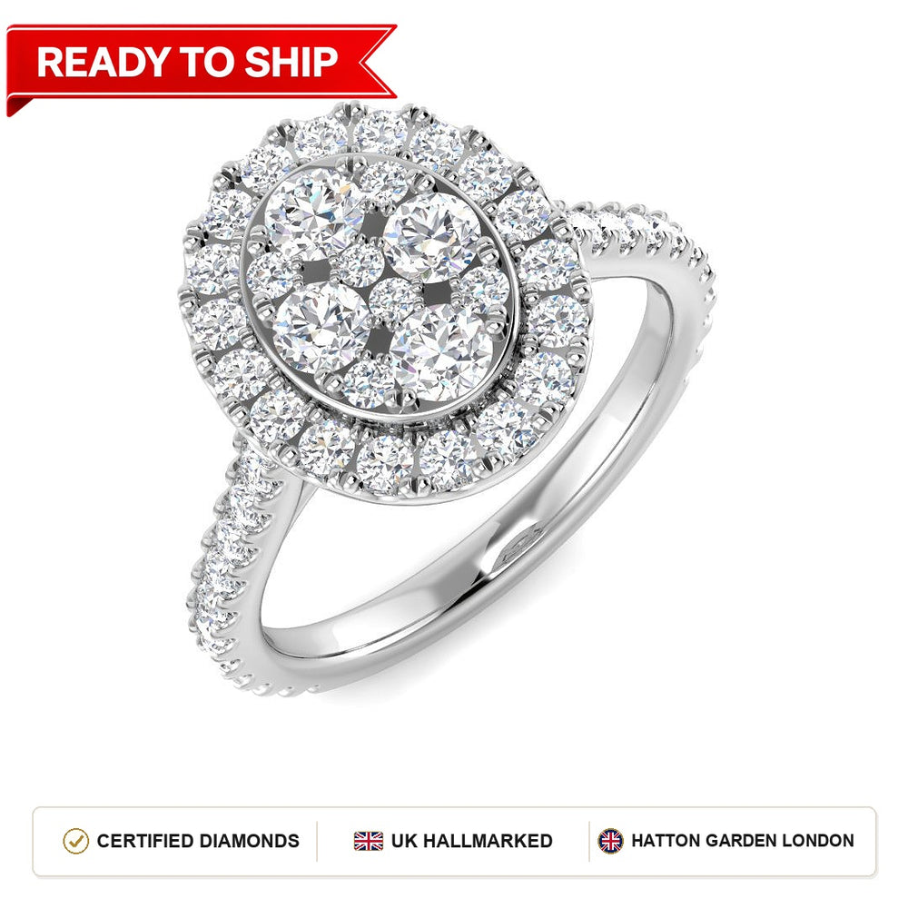 Lab grown diamond earring