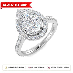 Lab grown diamond earring