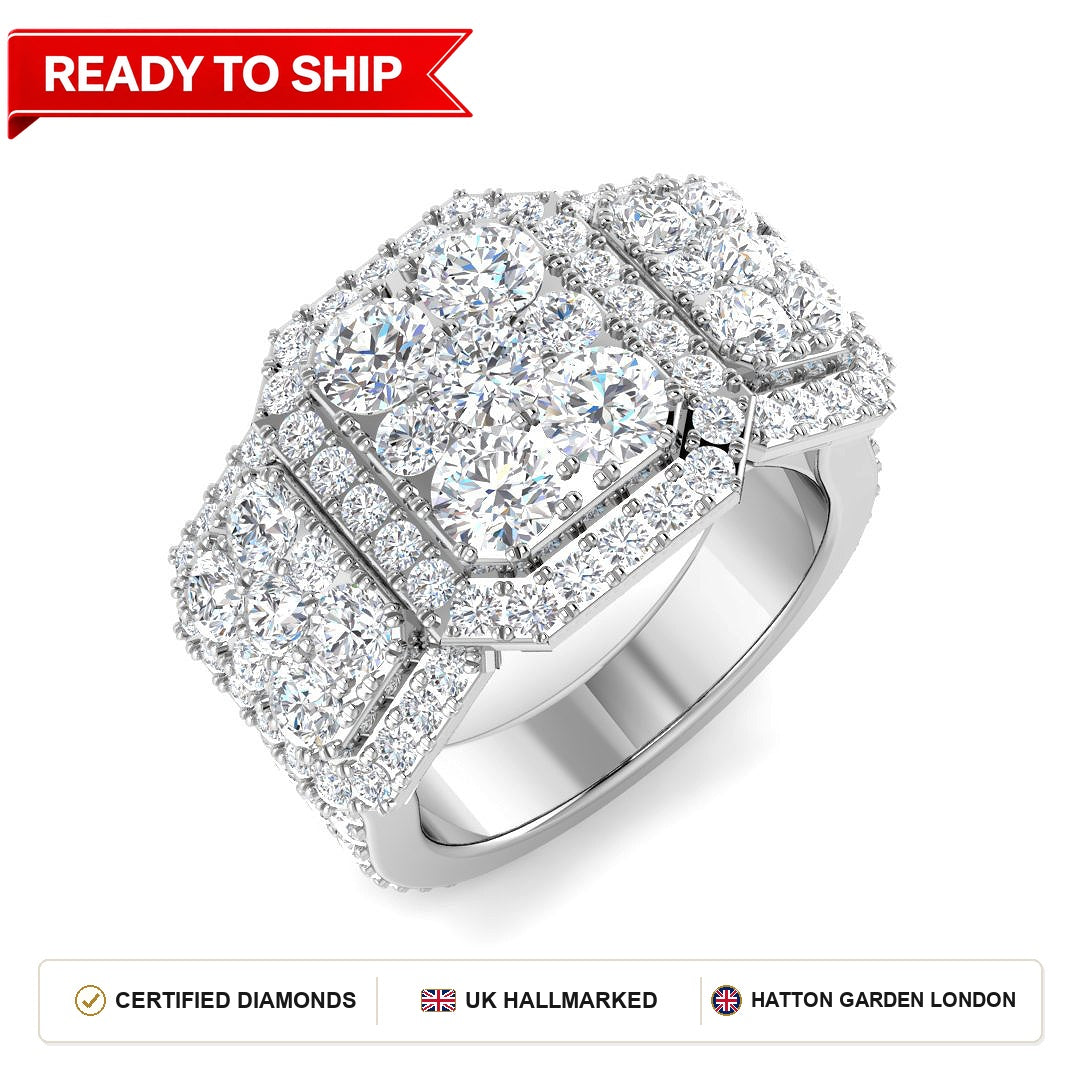 Lab grown diamond earring