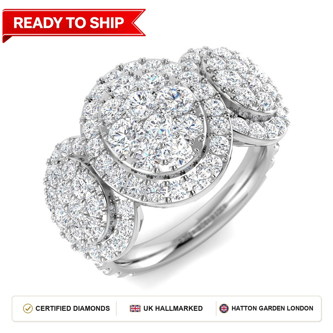 Lab grown diamond earring