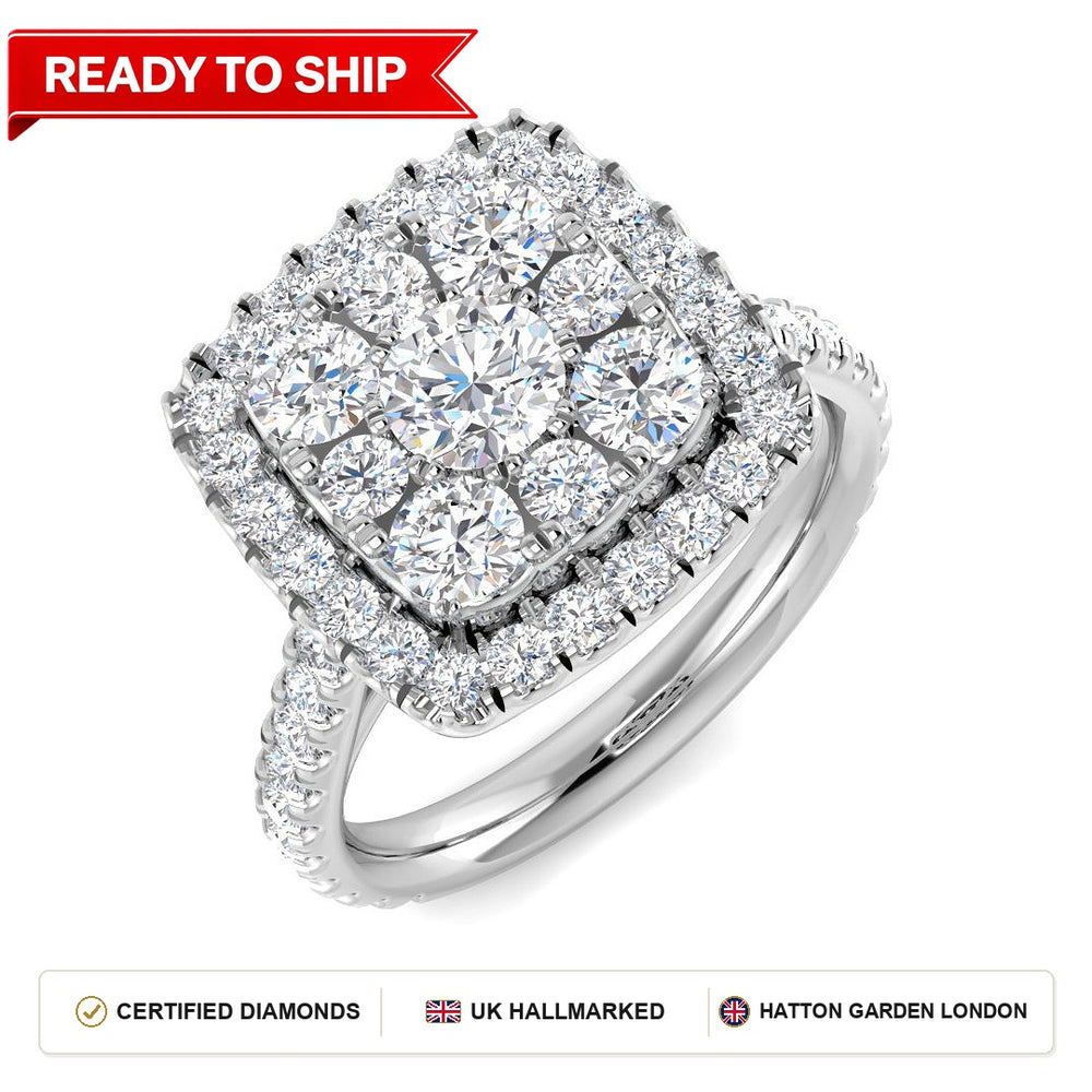 Lab grown diamond earring