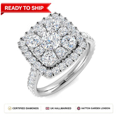 Lab grown diamond earring