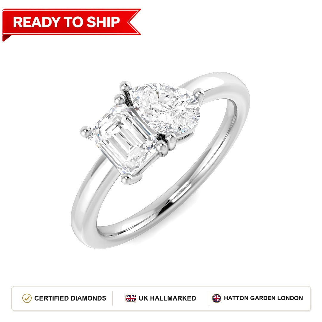 Lab grown diamond earring
