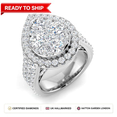 Lab grown diamond earring