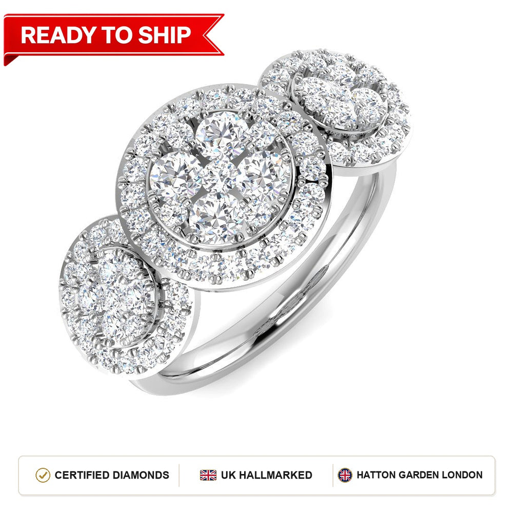 Lab grown diamond earring