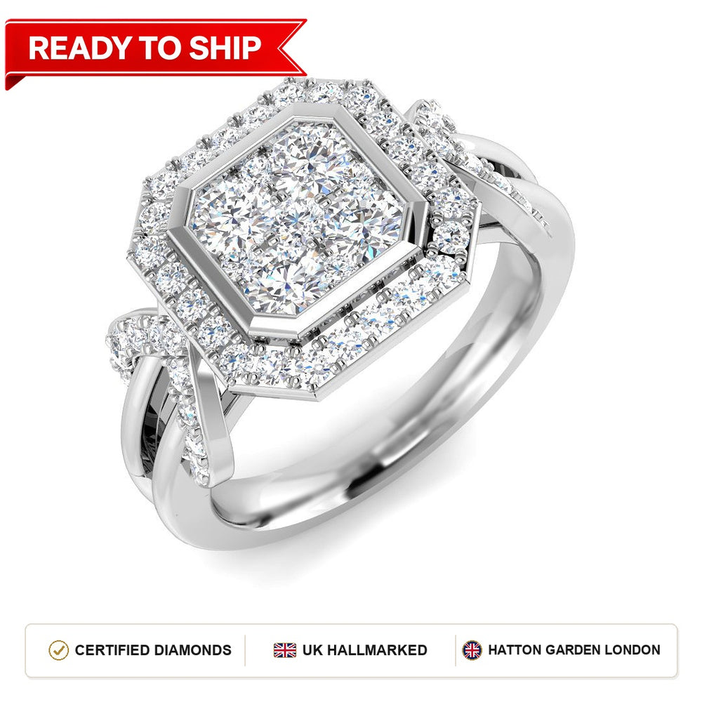 Lab grown diamond earring