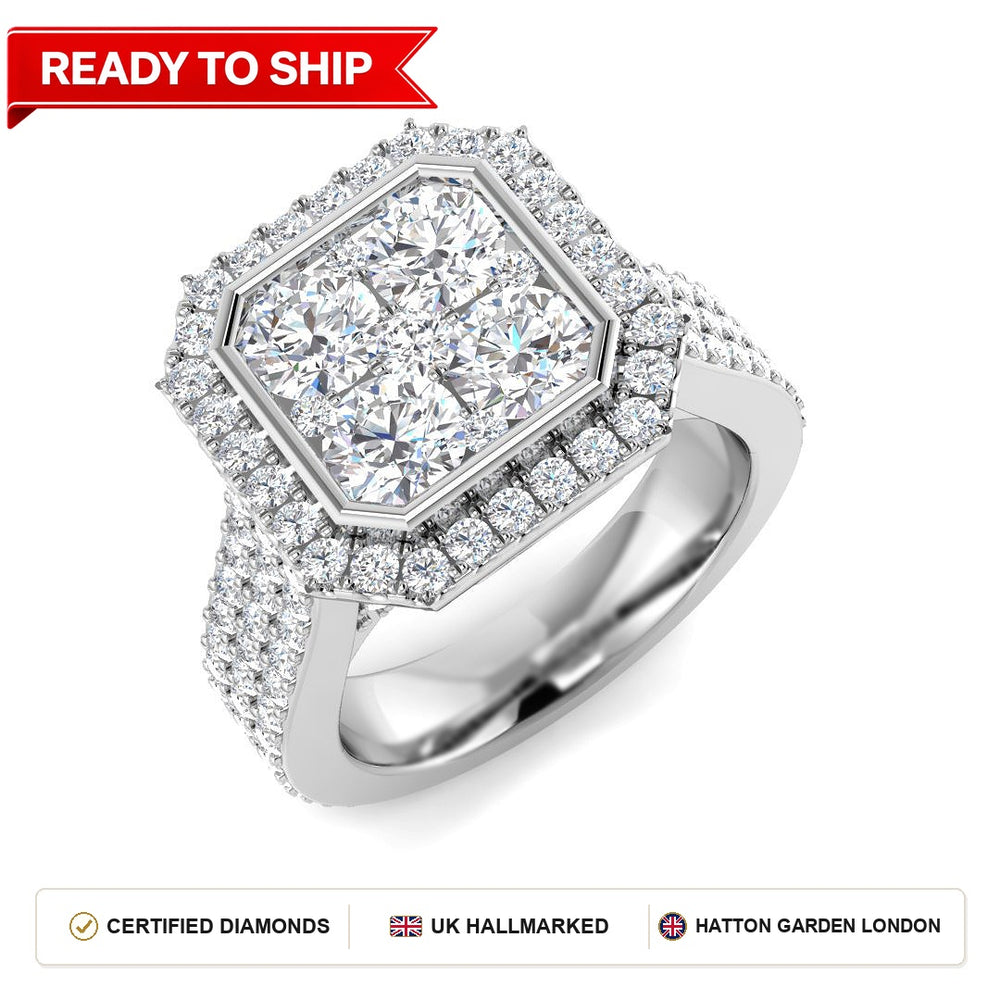 Lab grown diamond earring