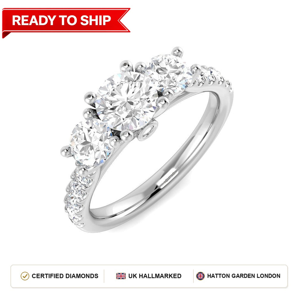 Lab grown diamond earring