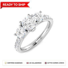 Lab grown diamond earring