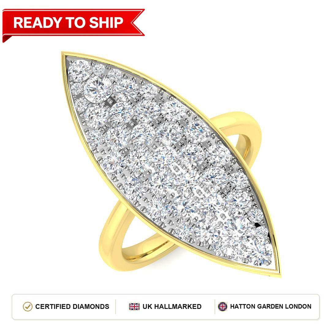 Lab grown diamond earring