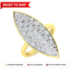Lab grown diamond earring