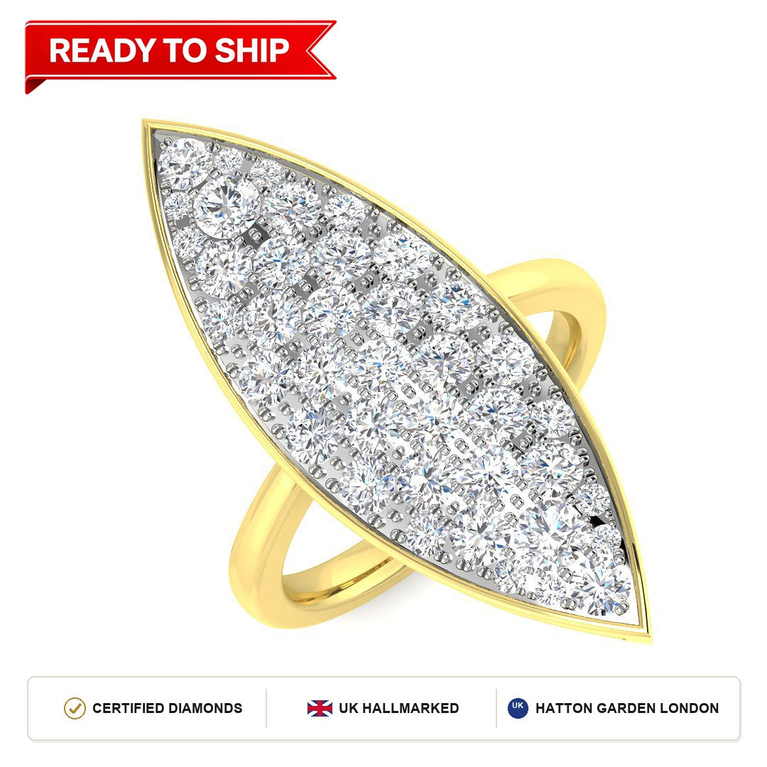 Lab grown diamond earring
