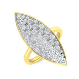 Marquise Shape Diamond Cluster Statement Ring 1.50ct | UK Hallmarked