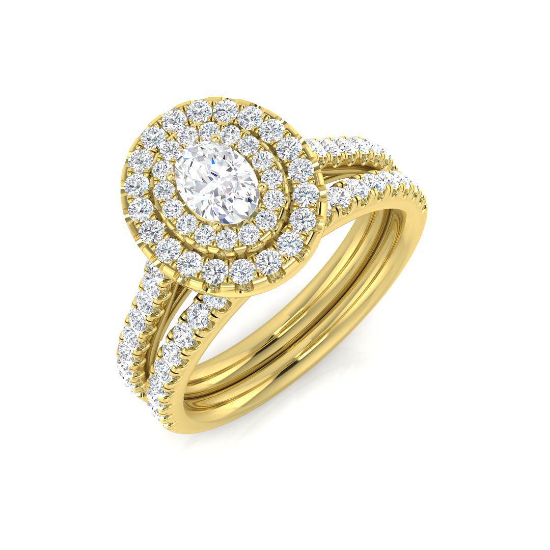 Diamond Chirk Engagement Ring | 1ct | Hallmarked Gold & Platinum