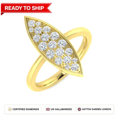 Lab grown diamond earring