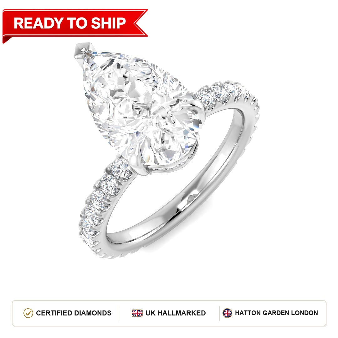 Lab grown diamond earring