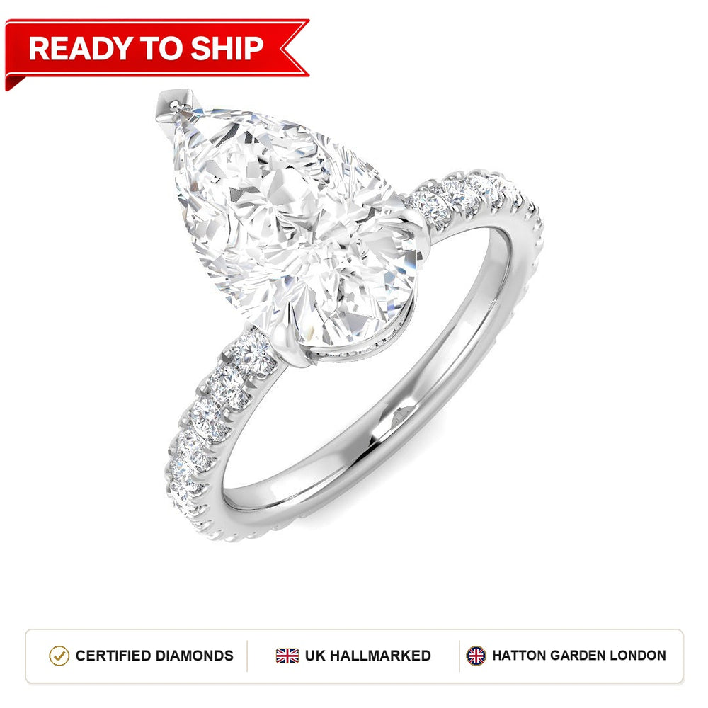 Lab grown diamond earring