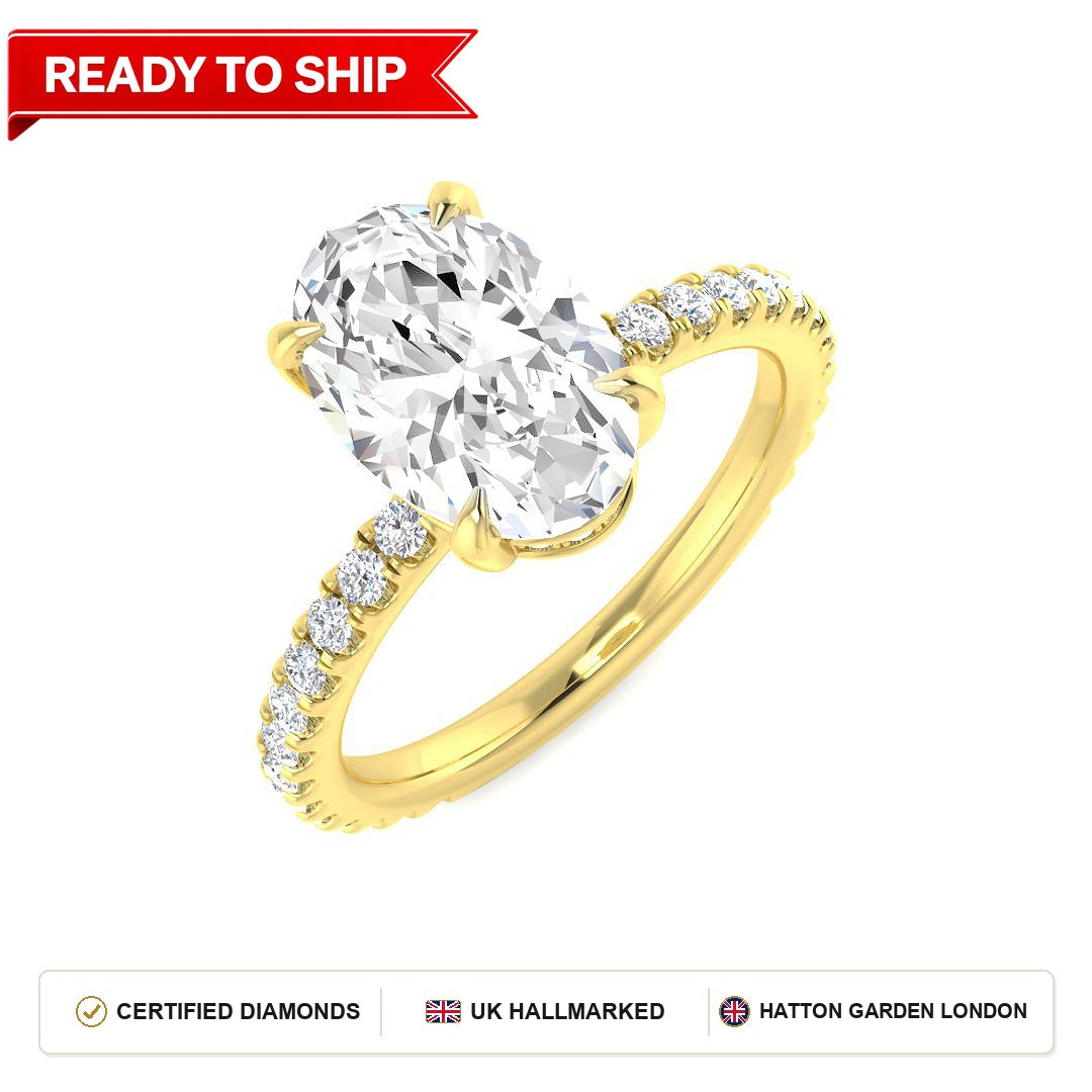 Lab grown diamond earring