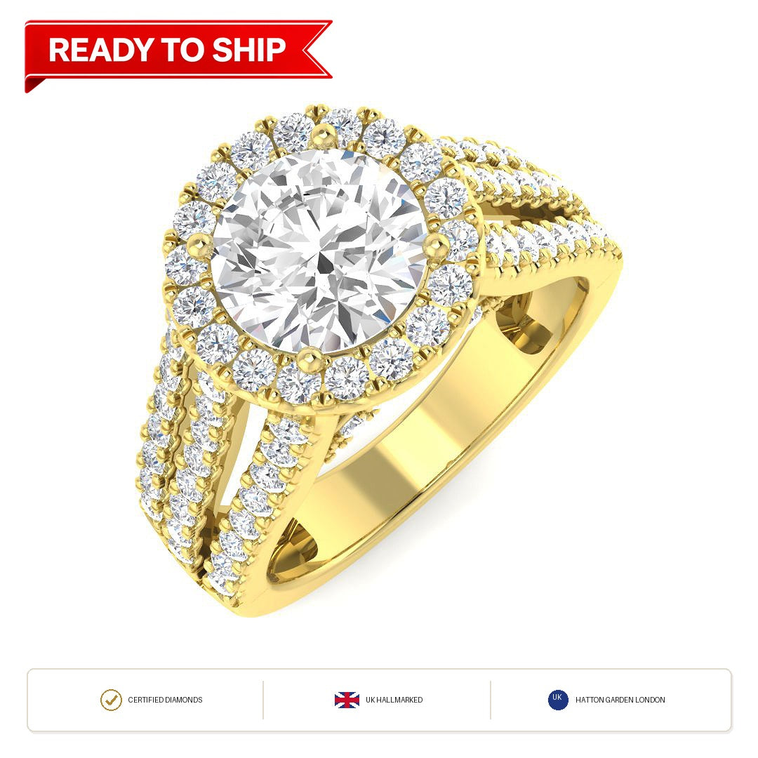 Lab grown diamond earring