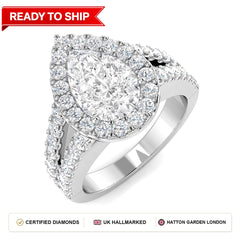 Lab grown diamond earring