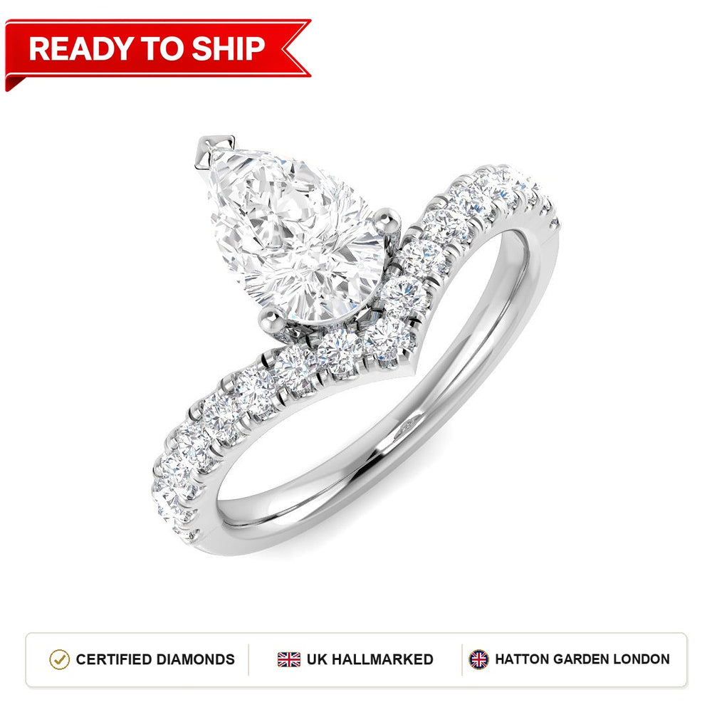 Lab grown diamond earring