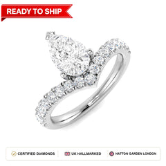 Lab grown diamond earring