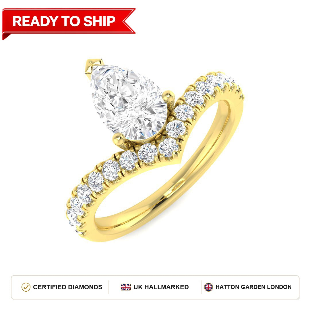 Lab grown diamond earring